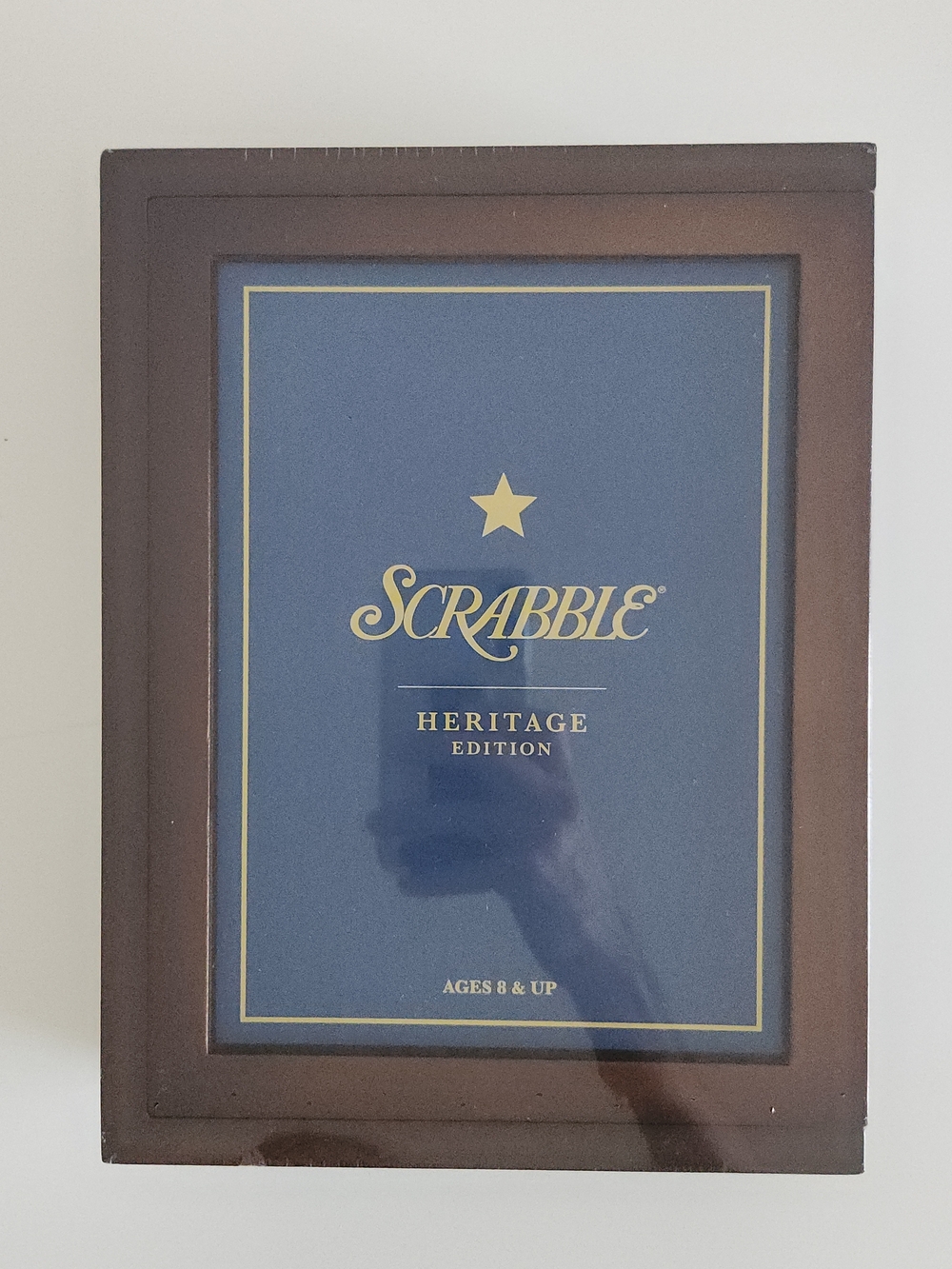 Scrabble Heritage Edition Framed Art - Blue and Gold